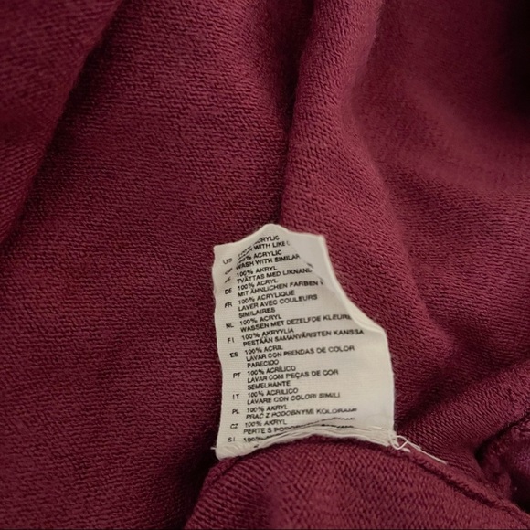 H&M Crop Purple Pink Long Sleeves Layering Top / Jacket - Picture 9 of 11